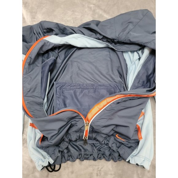 Nike Windbreaker vented Running Jacket‎ Back Pocket Blue Training  Small 4-6 - Picture 6 of 12